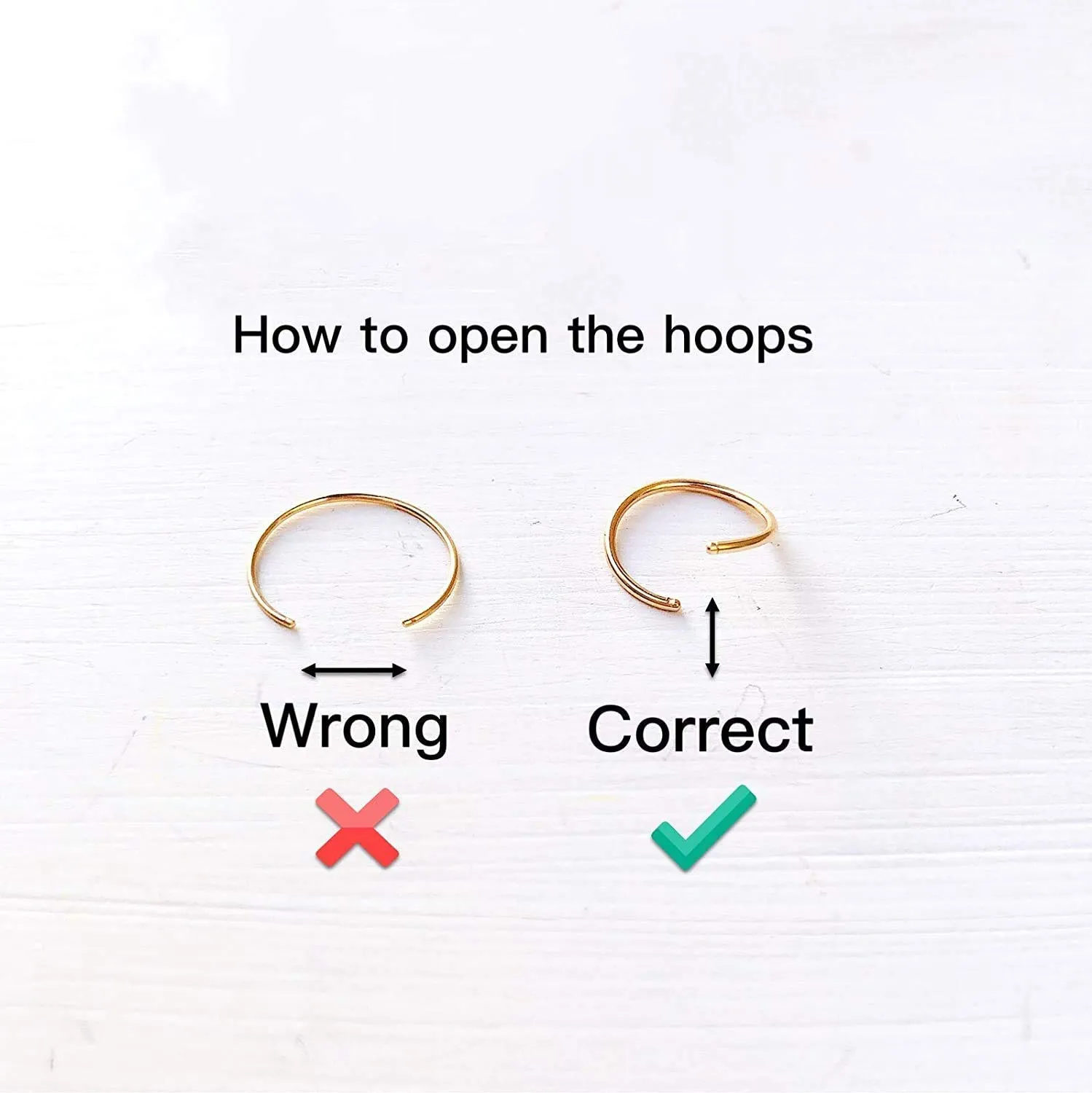14k Gold Filled Conch Hoop Earrings for Women, 12mm 20 Gauge