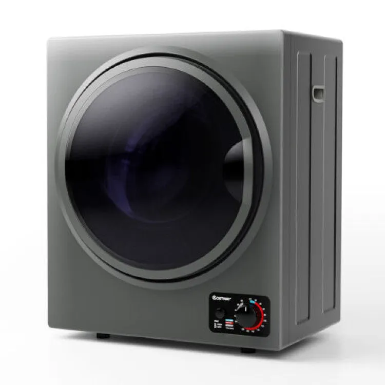 1.5 Cu .ft Clothes Dryer with with Stainless Steel Wall Mount-White