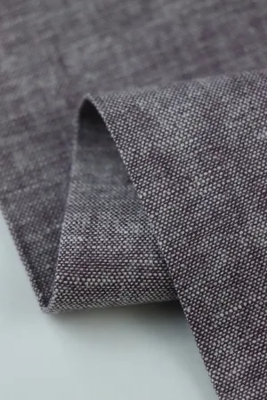 1YD 15IN REMNANT; Heliotrope Marl | Brussels Washer Yarn Dyed Linen | Robert Kaufman