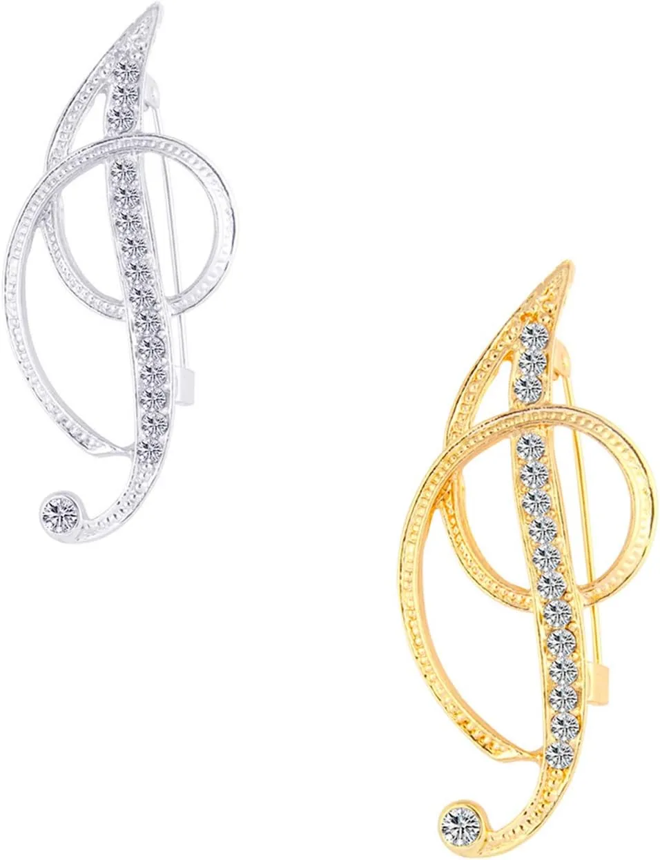 2Pcs Initial Brooches and Pins for Women Rhinestone Letter Pins Initial Pins and Brooches Christmas Brooches for Women Trendy Birthday Gifts Stocking Stuffers for Women
