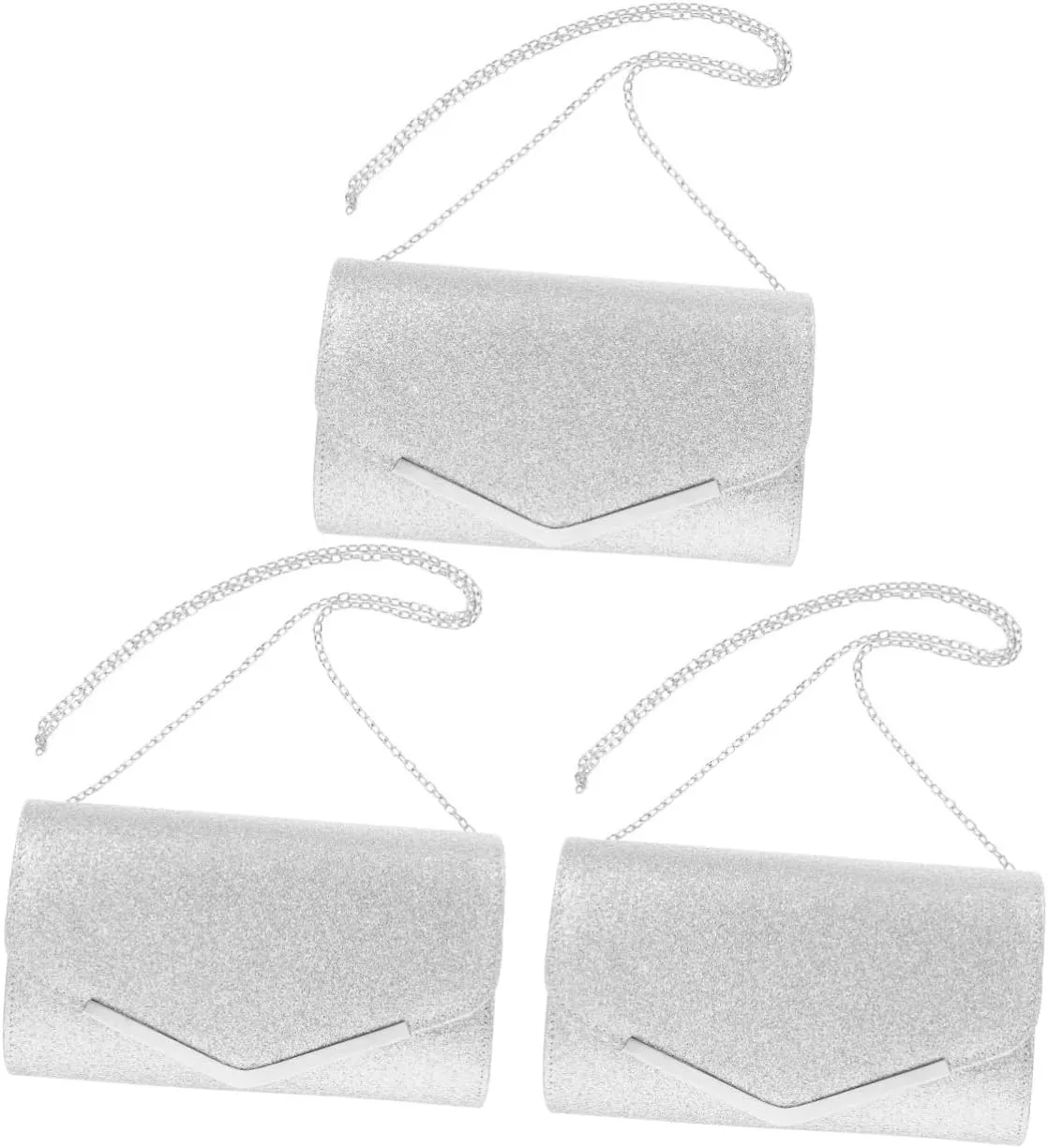 3pcs Clutch Purses for Women Evening Bag Handbag Chain Fashion Clutch Bag for Women Suitable for Wedding Banquet and Prom