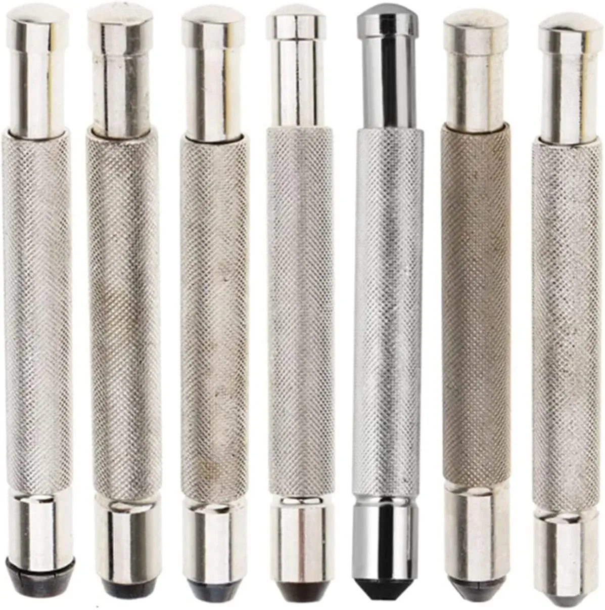 7Pcs 3.0mm-7.0mm Watch Crown Winder Screw Manual Mechanical Winding Watch Crowns Watch Repair Tool Kit for Watchmaker Watch Repair Tools (Silver)