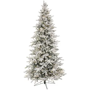 9' Flocked Slim Balsam Tree