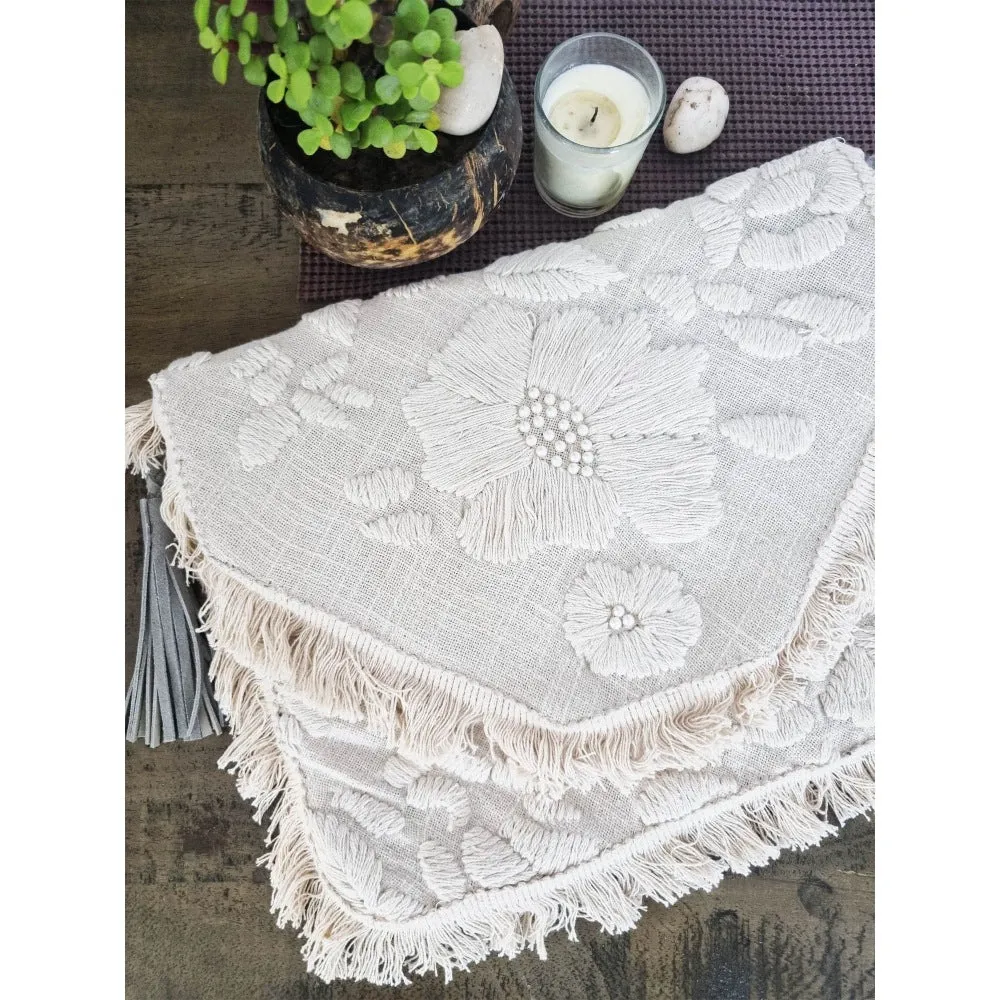 A Clutch Story Coral Flower Boho Clutch