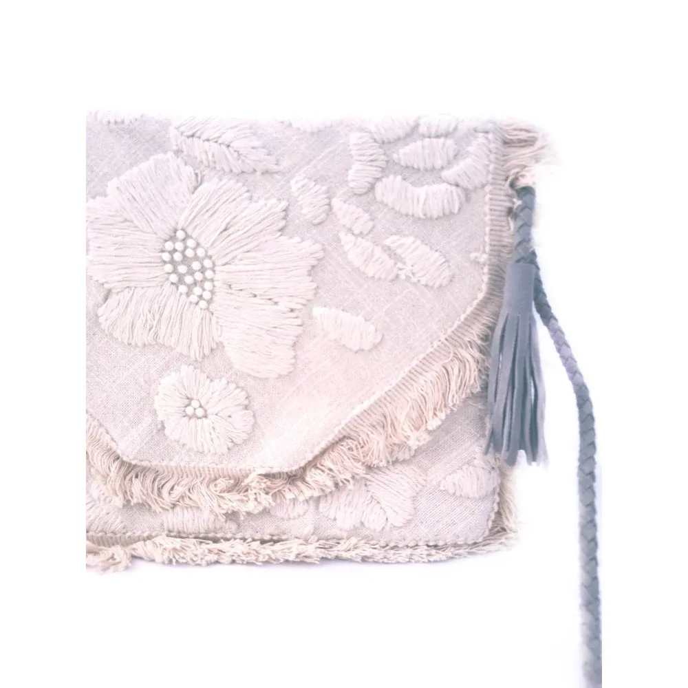 A Clutch Story Coral Flower Boho Clutch