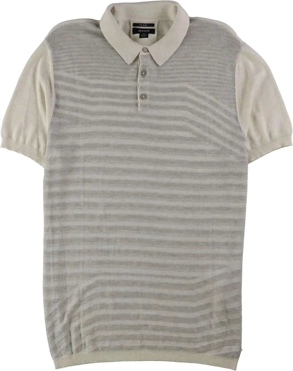 Alfani Mens Textured Rugby Polo Shirt