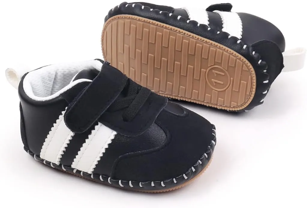 Baby Boys Girls Rubber Sole Sneakers, Reteo Newborn Infant First Walkers Shoes