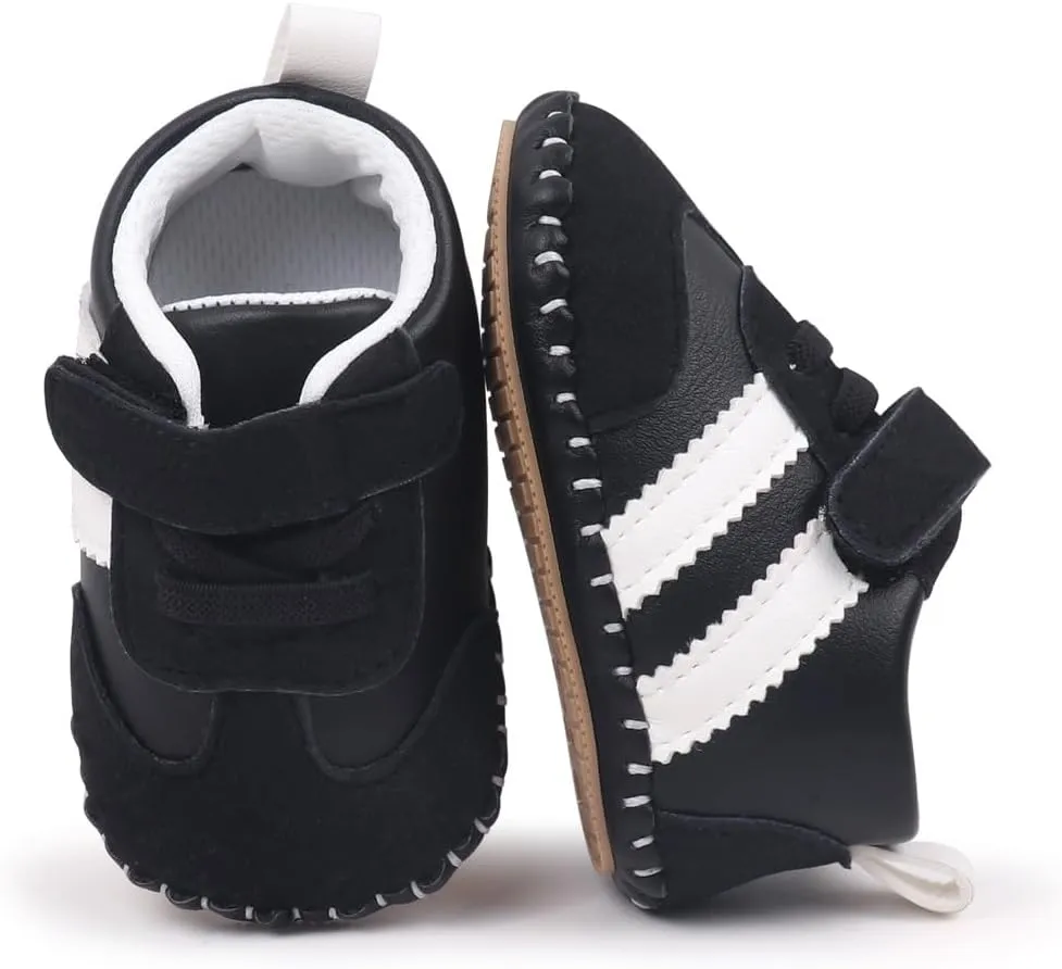 Baby Boys Girls Rubber Sole Sneakers, Reteo Newborn Infant First Walkers Shoes