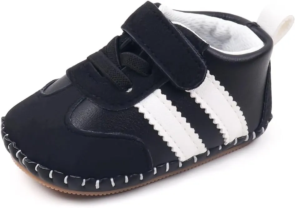 Baby Boys Girls Rubber Sole Sneakers, Reteo Newborn Infant First Walkers Shoes