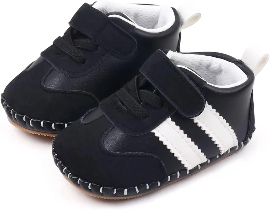 Baby Boys Girls Rubber Sole Sneakers, Reteo Newborn Infant First Walkers Shoes
