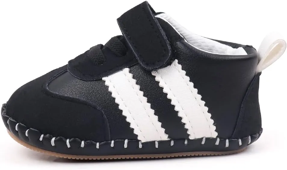 Baby Boys Girls Rubber Sole Sneakers, Reteo Newborn Infant First Walkers Shoes