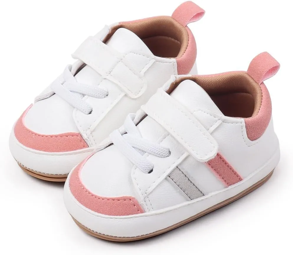 Baby Shoes Boys Girls Infant Sneakers Non-Slip Soft Rubber Sole Toddler Crib First Walker Lightweight Shoes