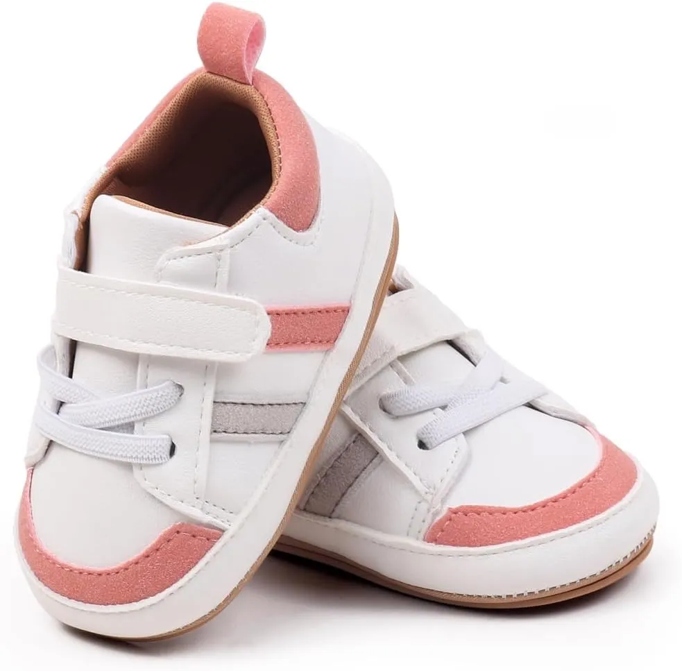 Baby Shoes Boys Girls Infant Sneakers Non-Slip Soft Rubber Sole Toddler Crib First Walker Lightweight Shoes