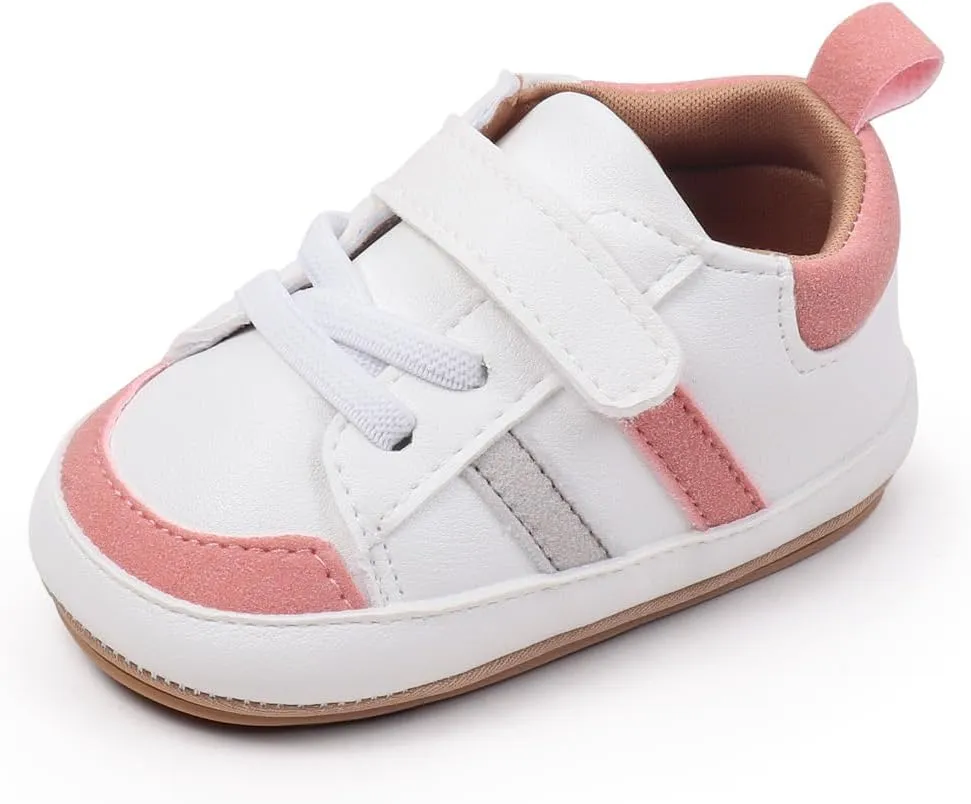 Baby Shoes Boys Girls Infant Sneakers Non-Slip Soft Rubber Sole Toddler Crib First Walker Lightweight Shoes