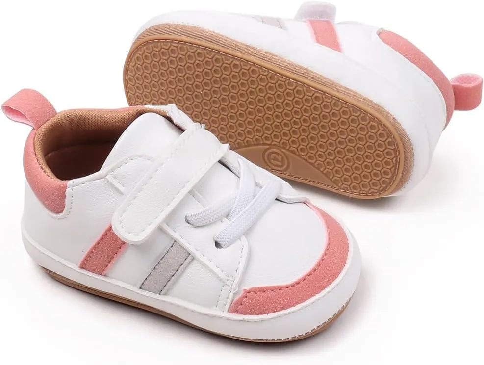 Baby Shoes Boys Girls Infant Sneakers Non-Slip Soft Rubber Sole Toddler Crib First Walker Lightweight Shoes
