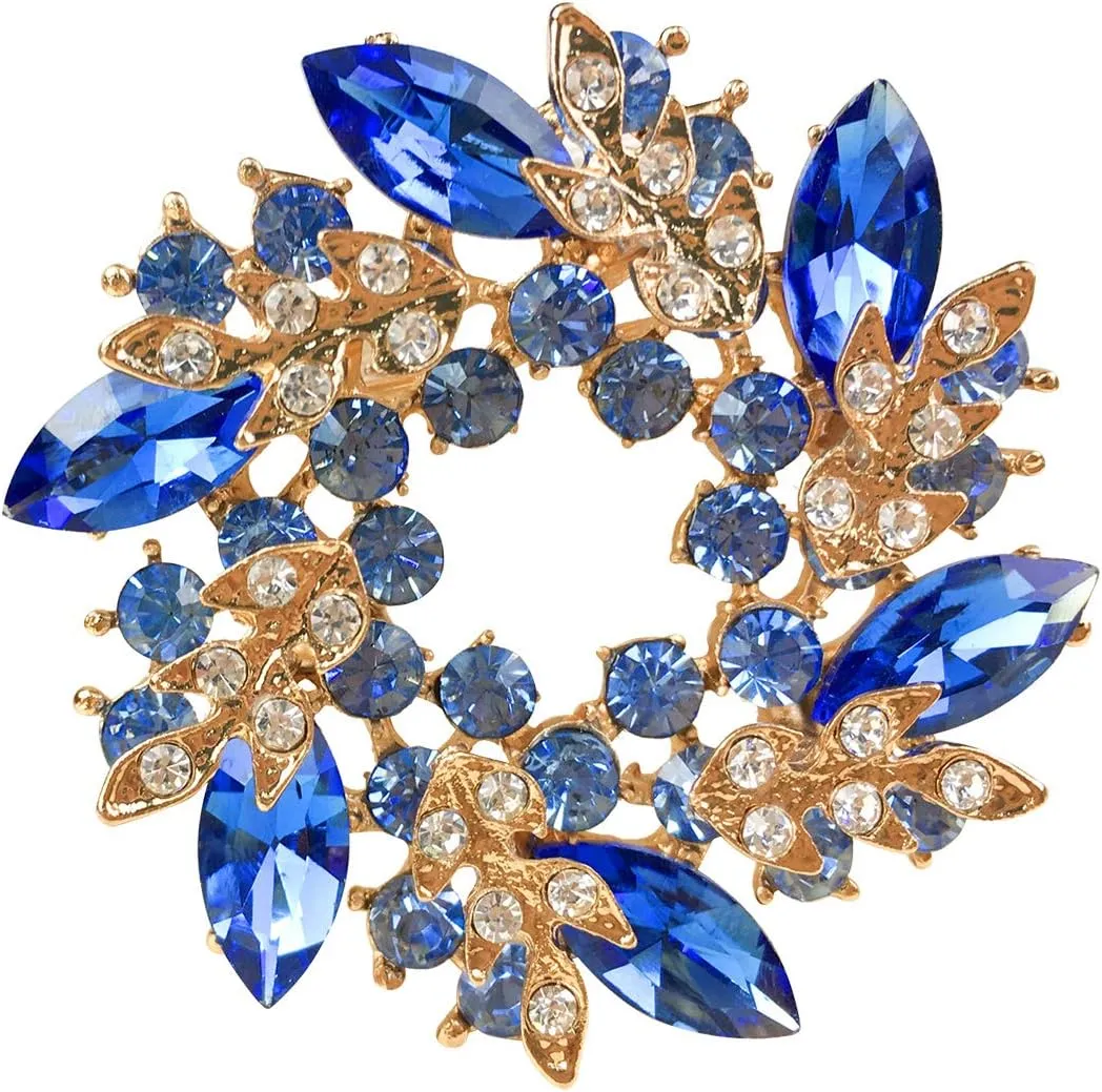 Bauhinia Brooch Pin for Women Flower Brooch Elegant Simulated Crystal Brooches | Scarf Brooch | Brooches for Women | Crystal Flower Brooch | Women Brooches and Pins | Floral Brooch Pins | Pin Brooch