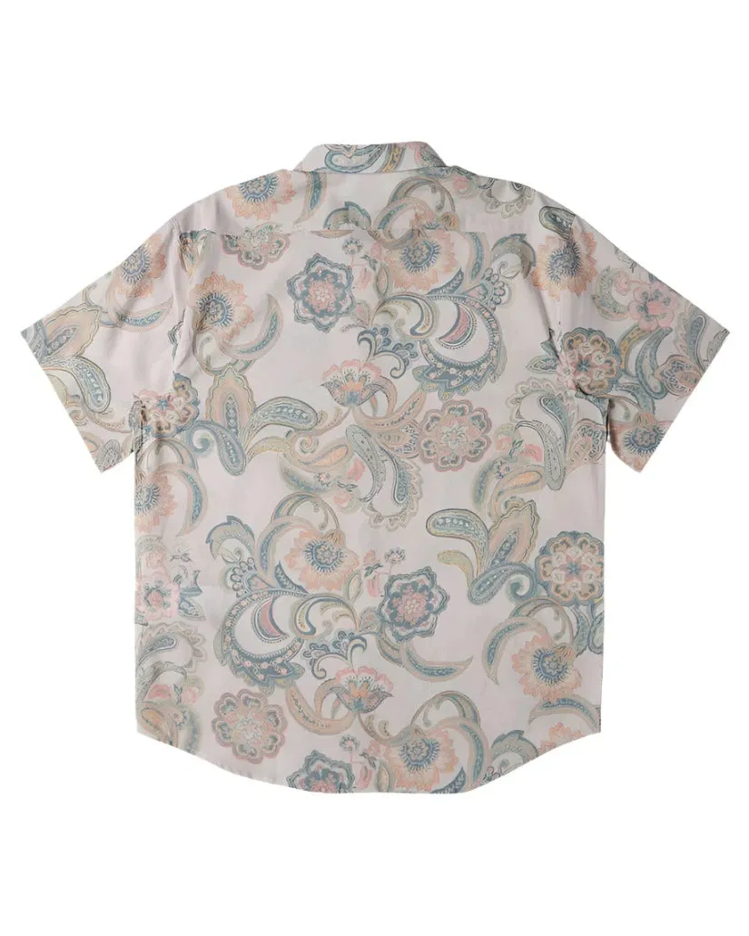 BILLABONG Sundays Short Sleeve Button Up Shirt Foam