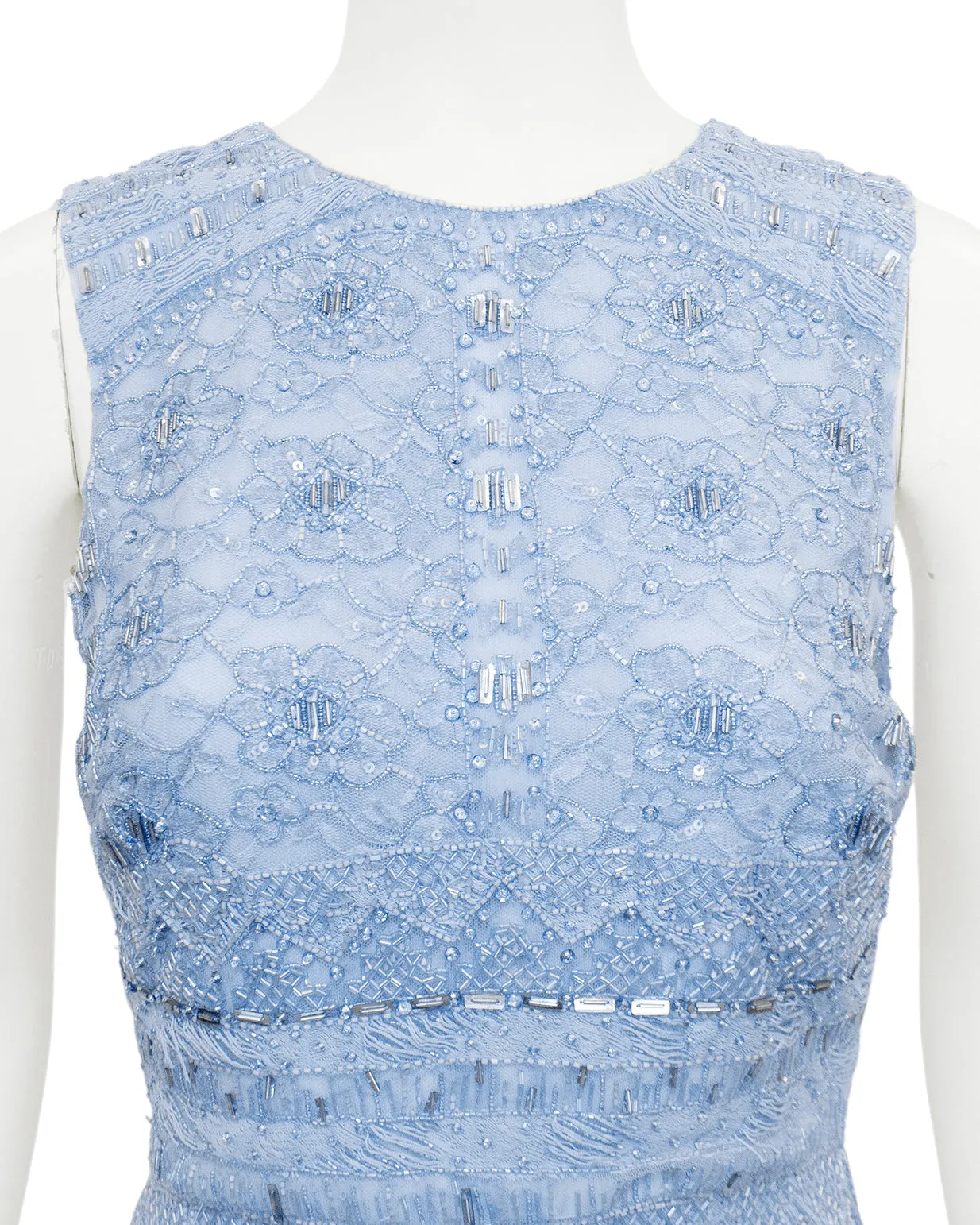 Blue Beaded Dress