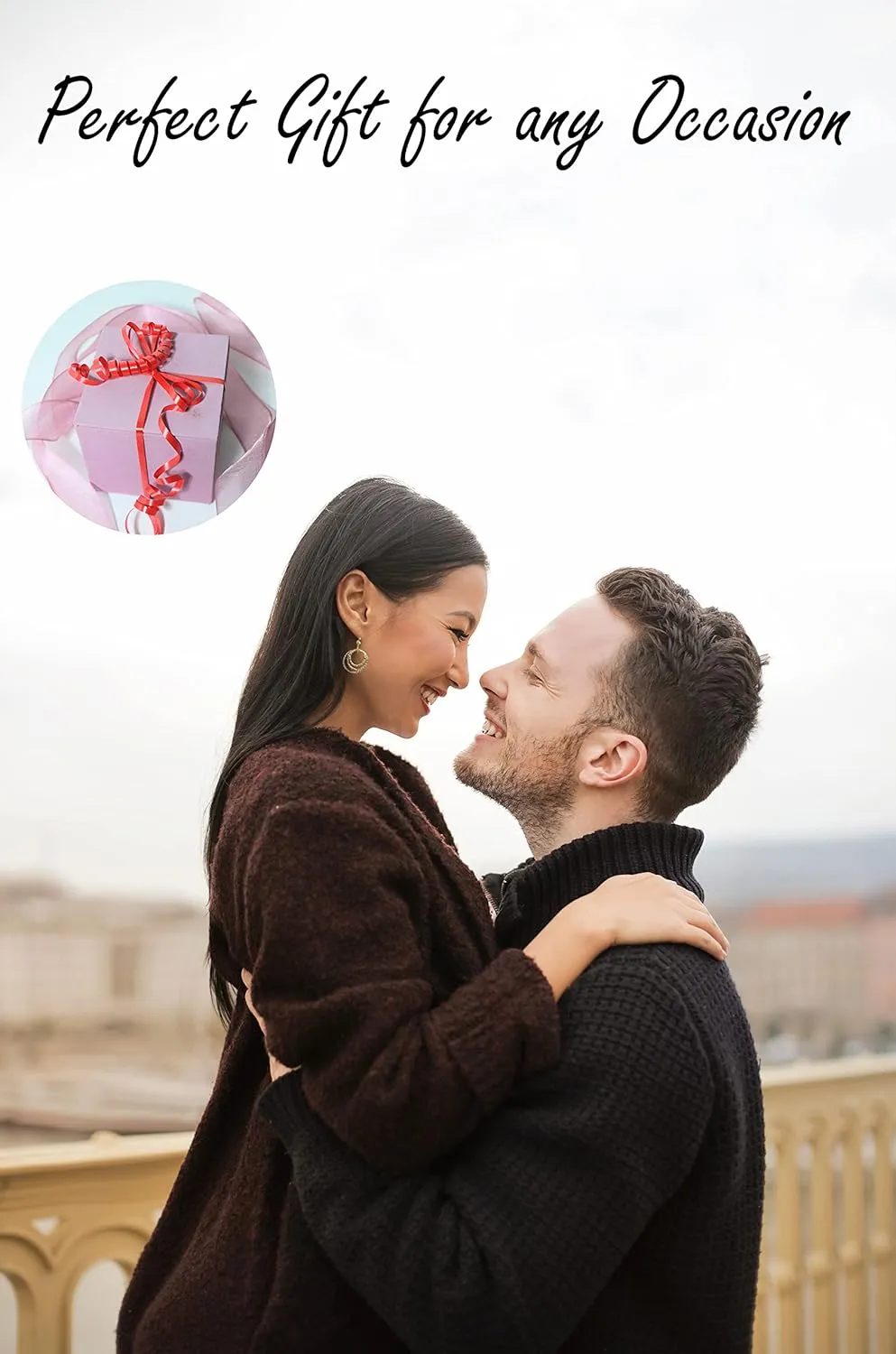 Bohemian Boho Round Circle Hoop Dangle Drop Earrings for Women  Delicate  Hammer Texture  Matte Plated  with Gift Box Included