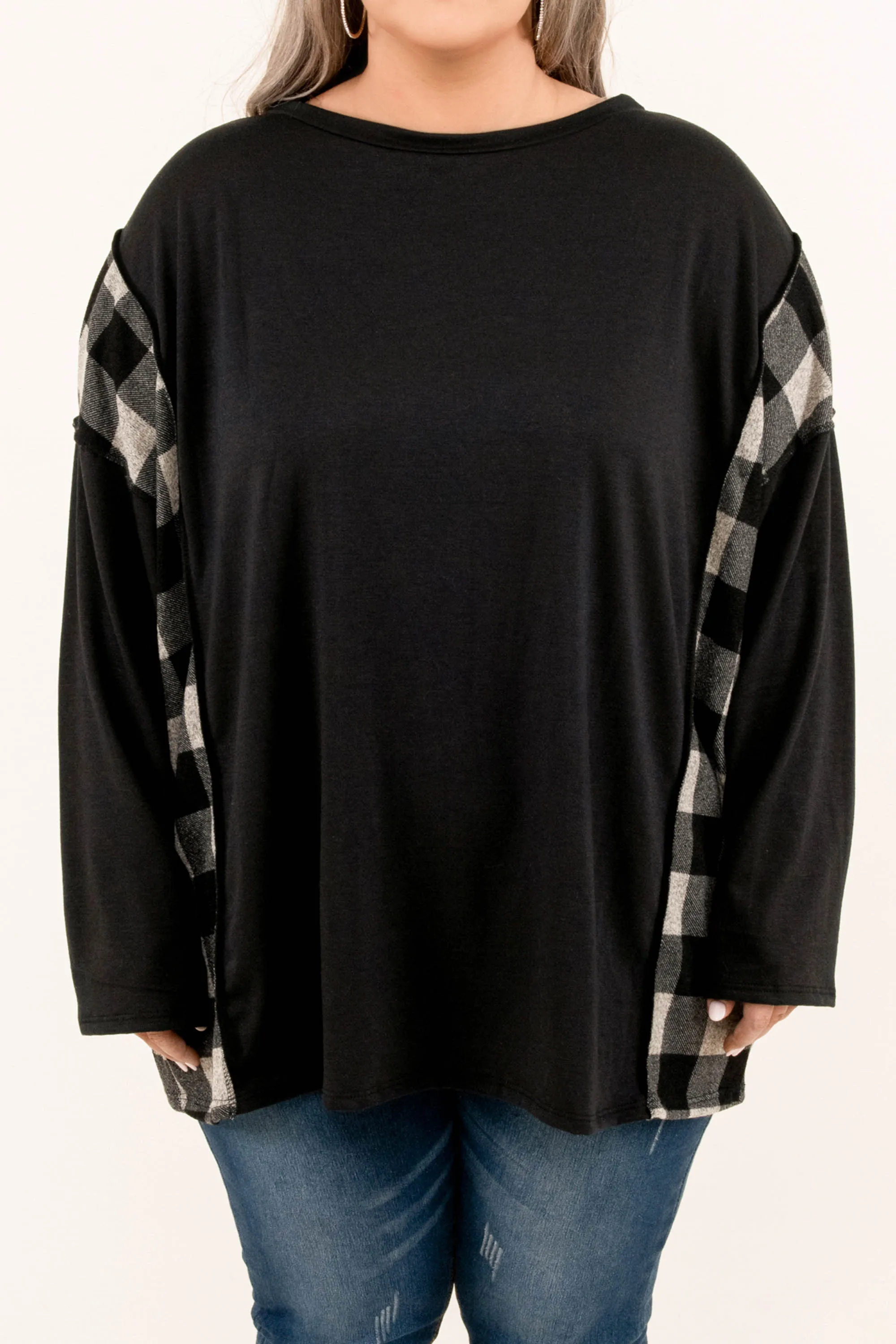 Bold With Hope Top, Charcoal