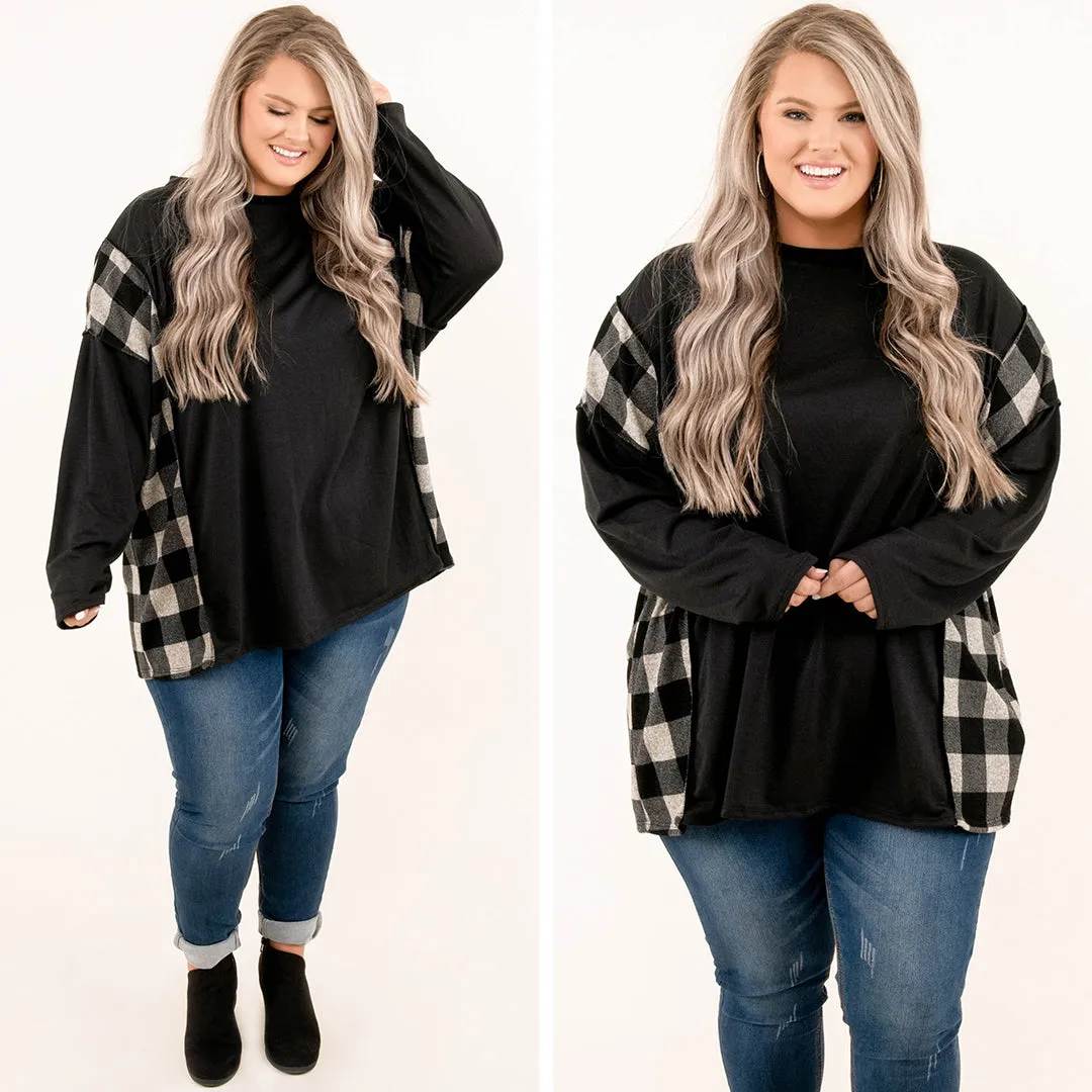 Bold With Hope Top, Charcoal