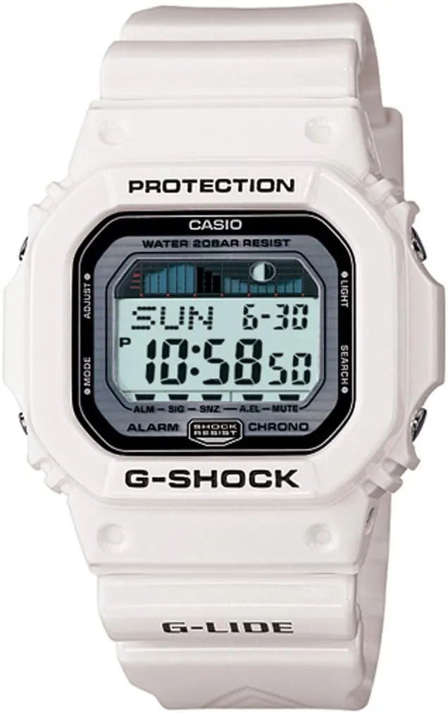 Casio Men's GLX5600-7 G-Shock G-Lide Surfing Watch - white