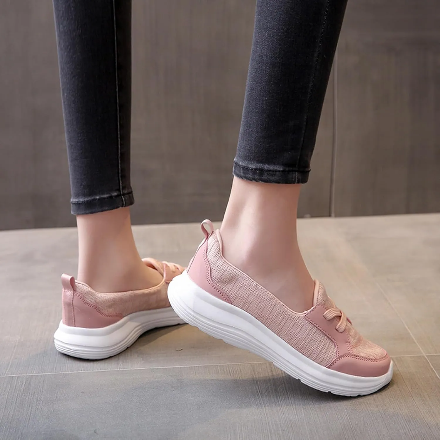 Cathalem Slip on Sneakers Women, Women's Breathable Slip on Arch Support Non-Slip Shoes Comfort Loafers Flats Wide Width