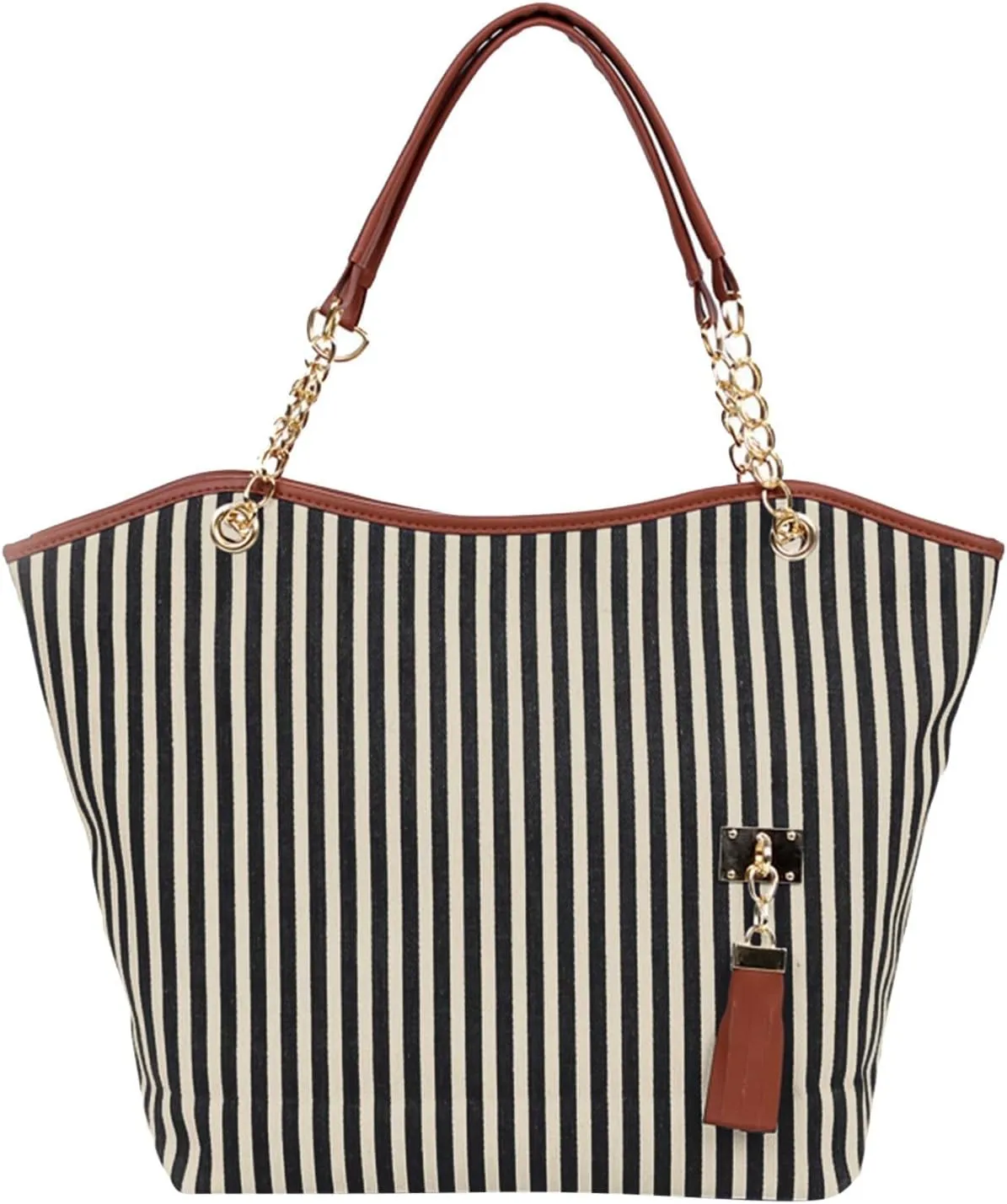 Chain Shoulder Canvas Shopping Girl Bags Women Shop Tote Tassels Handbag Bag Small Reusable Tote Bags