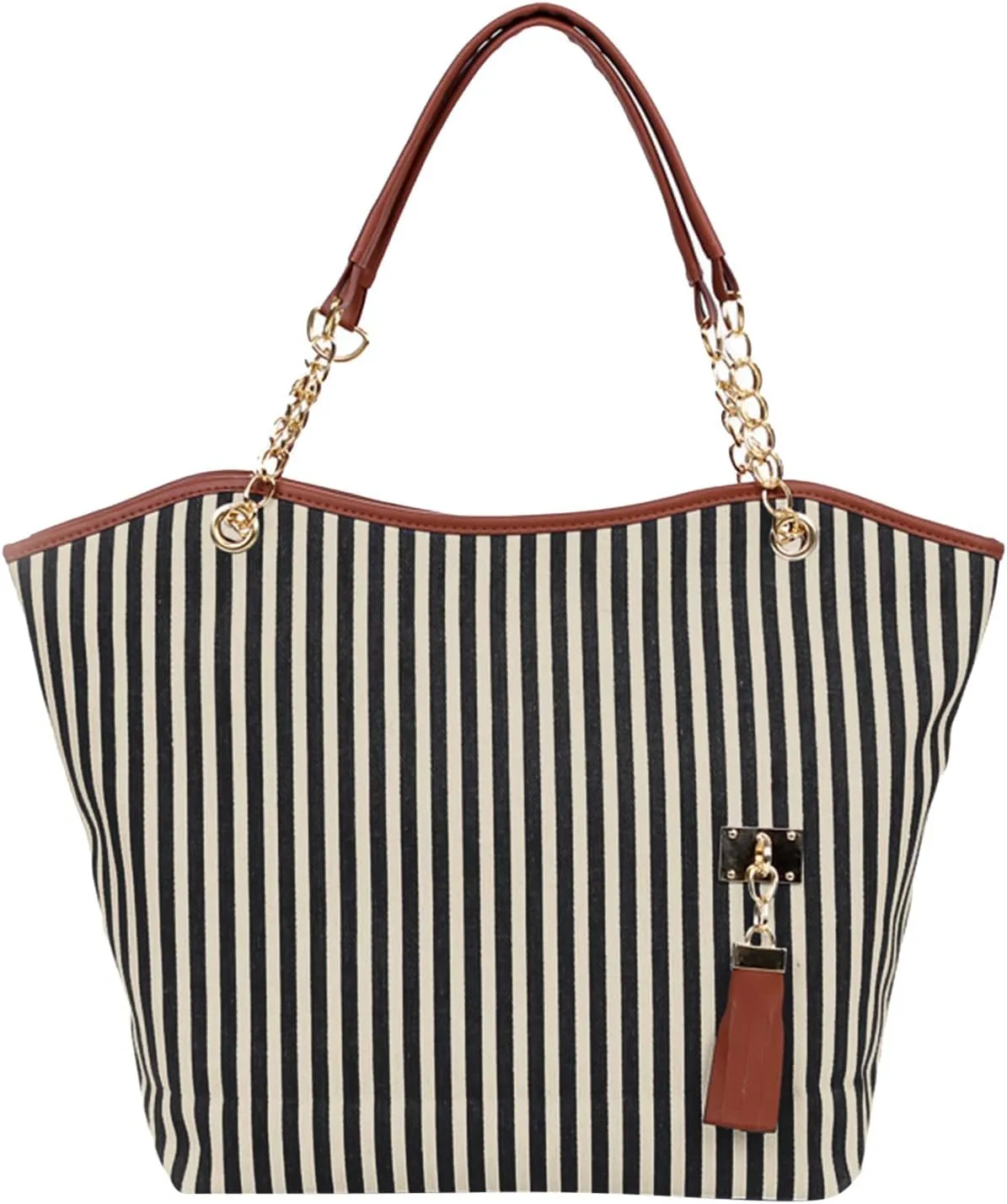 Chain Shoulder Canvas Shopping Girl Bags Women Shop Tote Tassels Handbag Bag Small Reusable Tote Bags