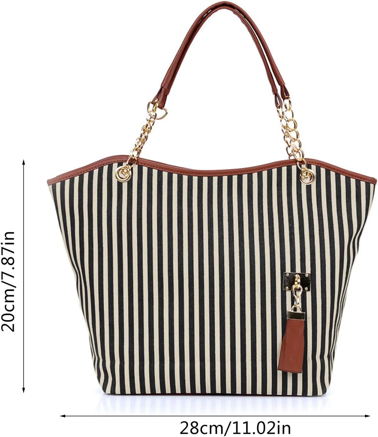 Chain Shoulder Canvas Shopping Girl Bags Women Shop Tote Tassels Handbag Bag Small Reusable Tote Bags
