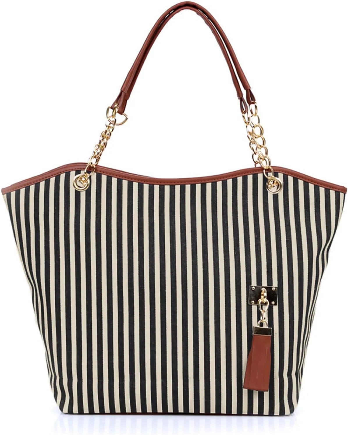 Chain Shoulder Canvas Shopping Girl Bags Women Shop Tote Tassels Handbag Bag Small Reusable Tote Bags