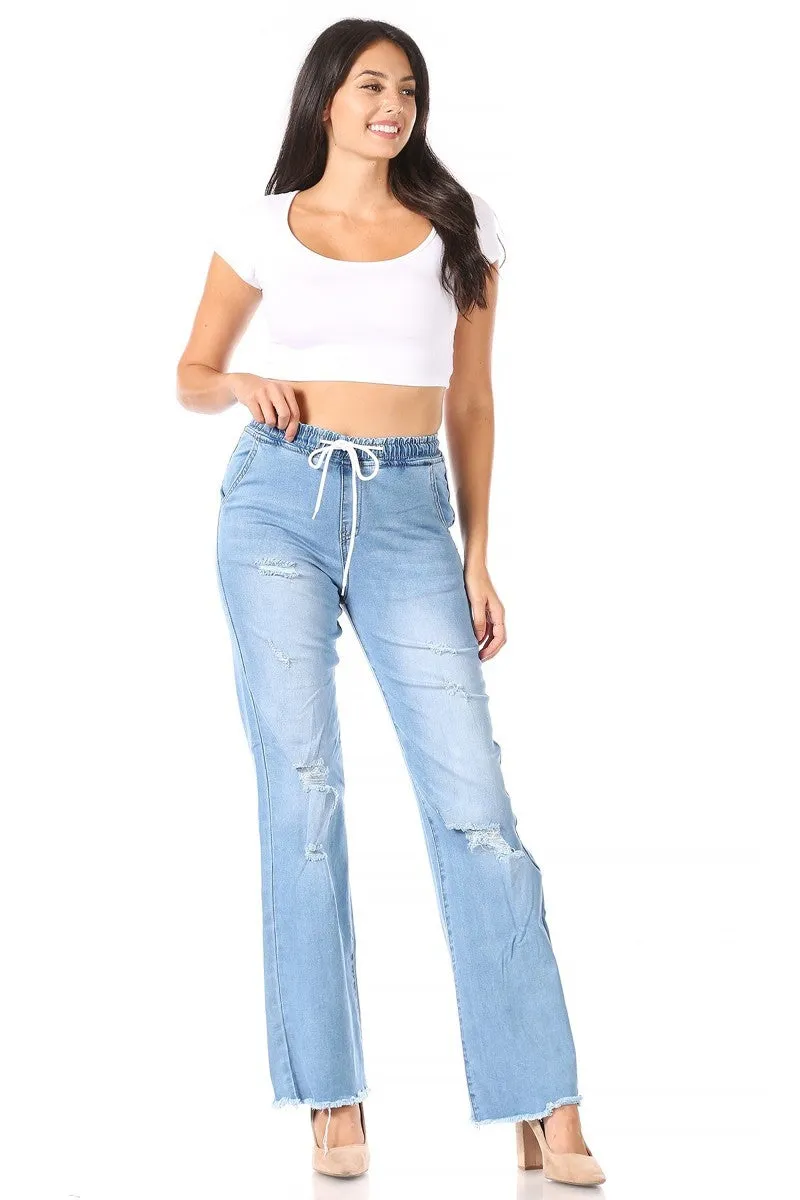 Distressed for what Jeans