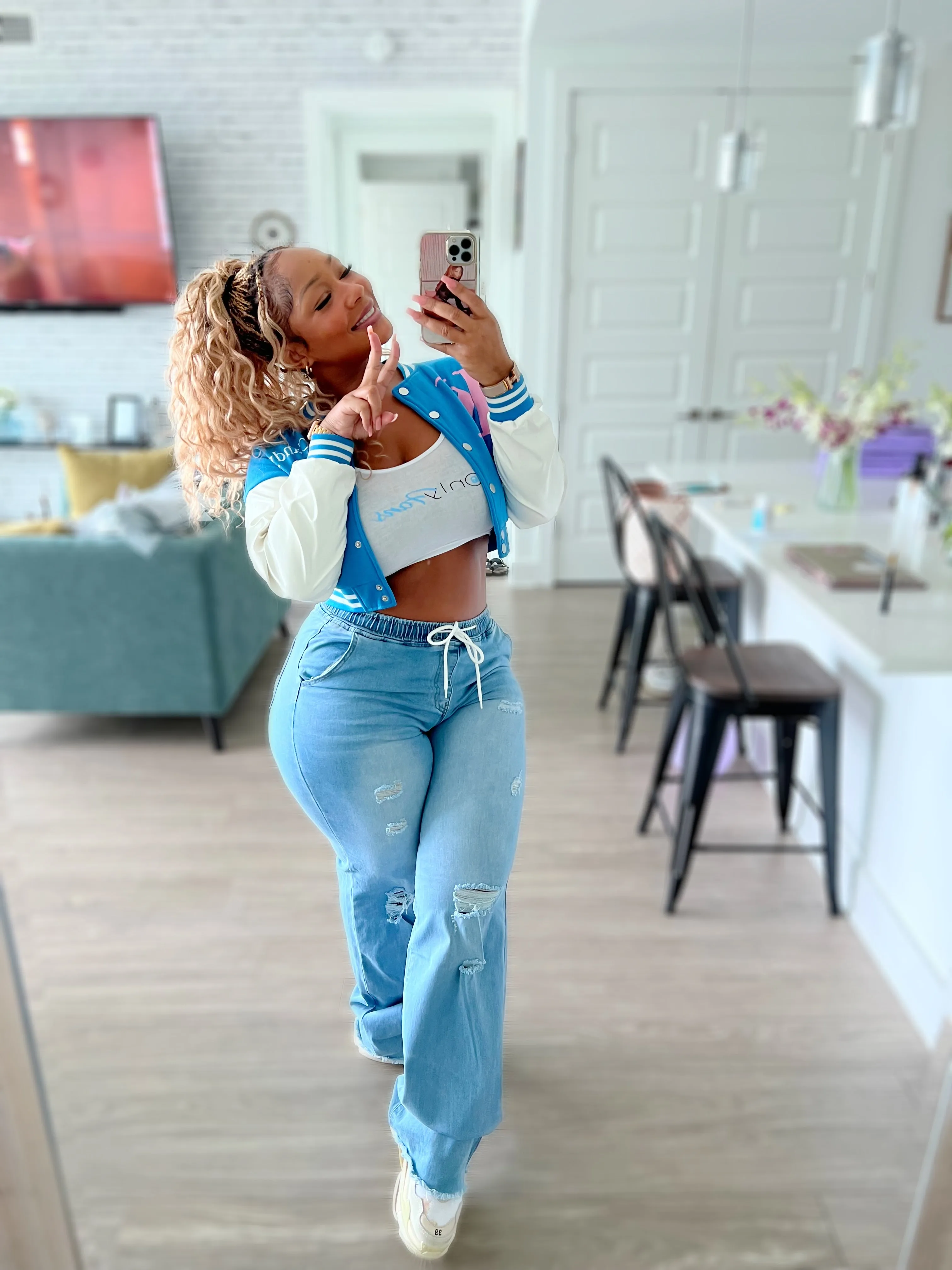 Distressed for what Jeans