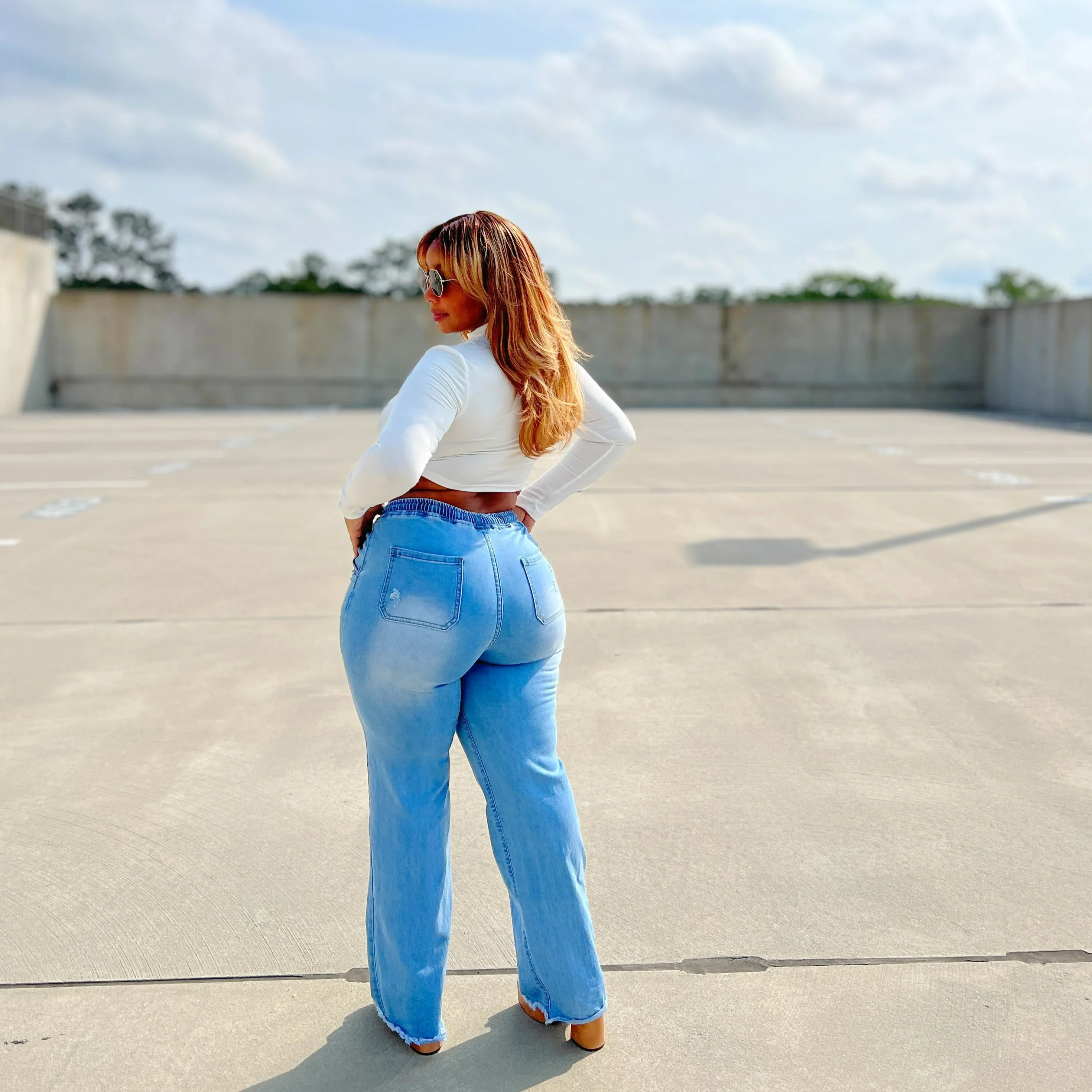 Distressed for what Jeans
