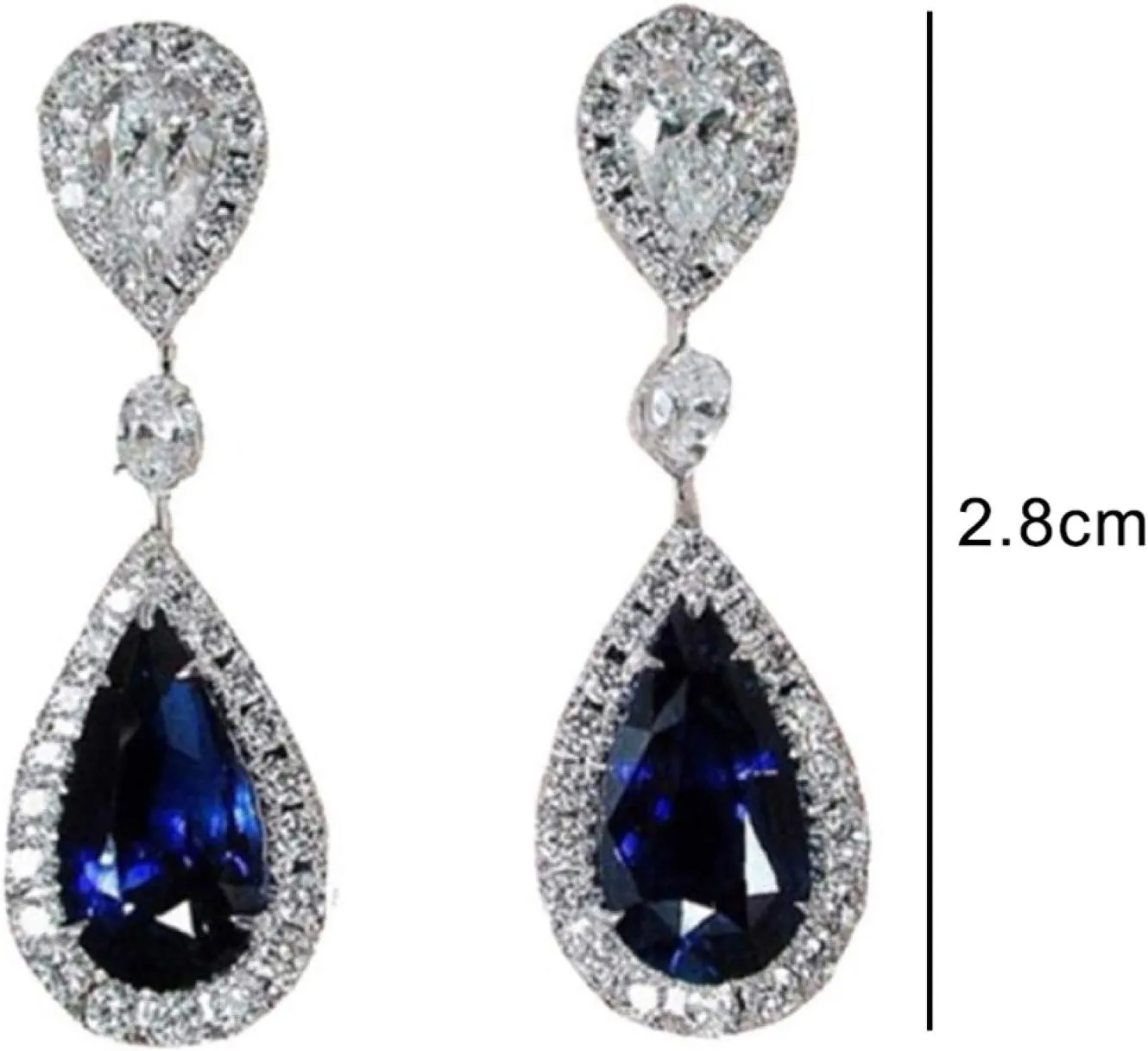 Earring Hoop Stud Drop & Dangle, Fashion Round Teardrop Rhinestone Dangle Stud Earrings Bridal Party Jewelry Gift for Women Teen Girls Birthday Christmas Friends Gift