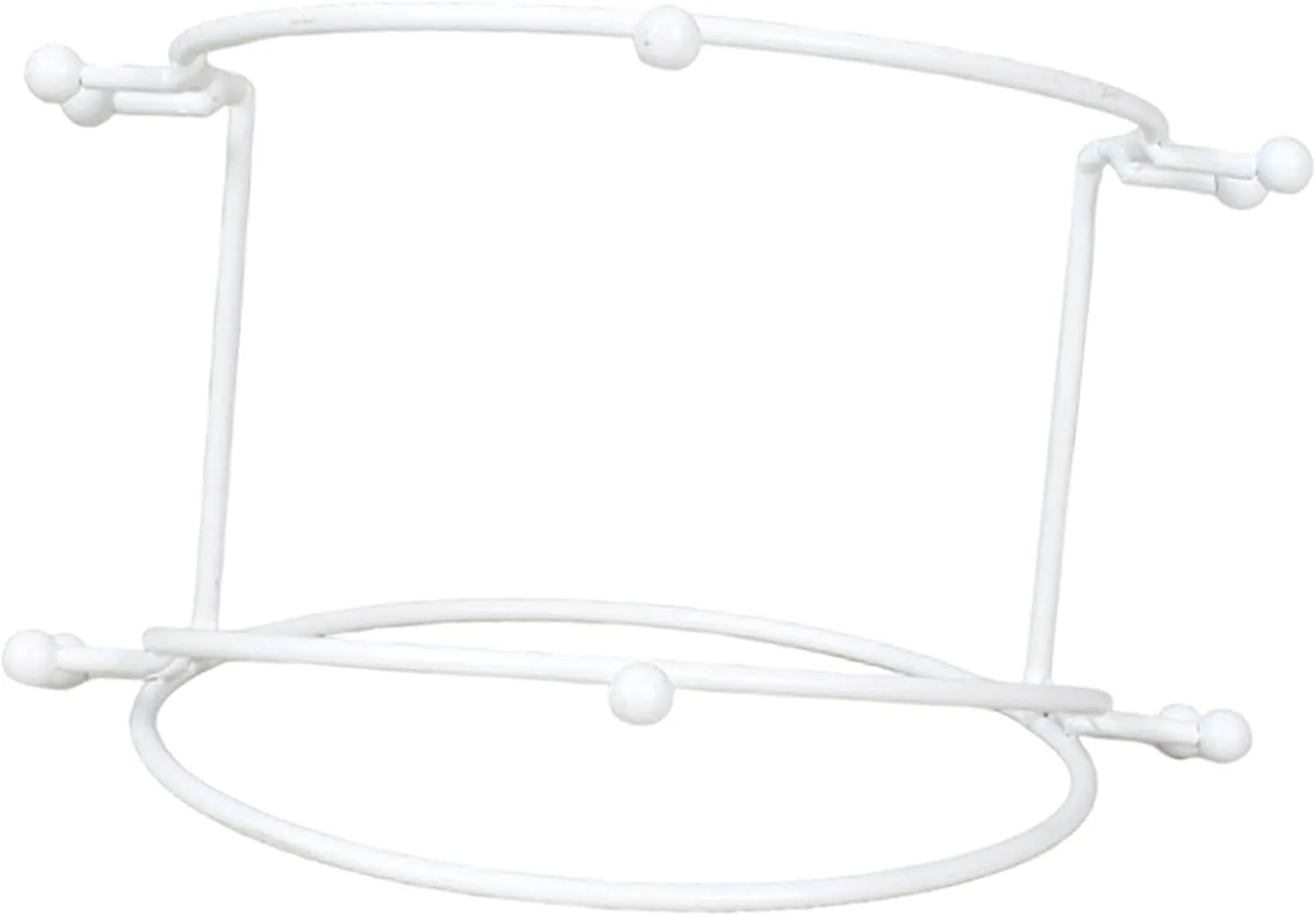 Elegant Tiara Display Stand for Bridal Hair Accessories, White 2 Tier