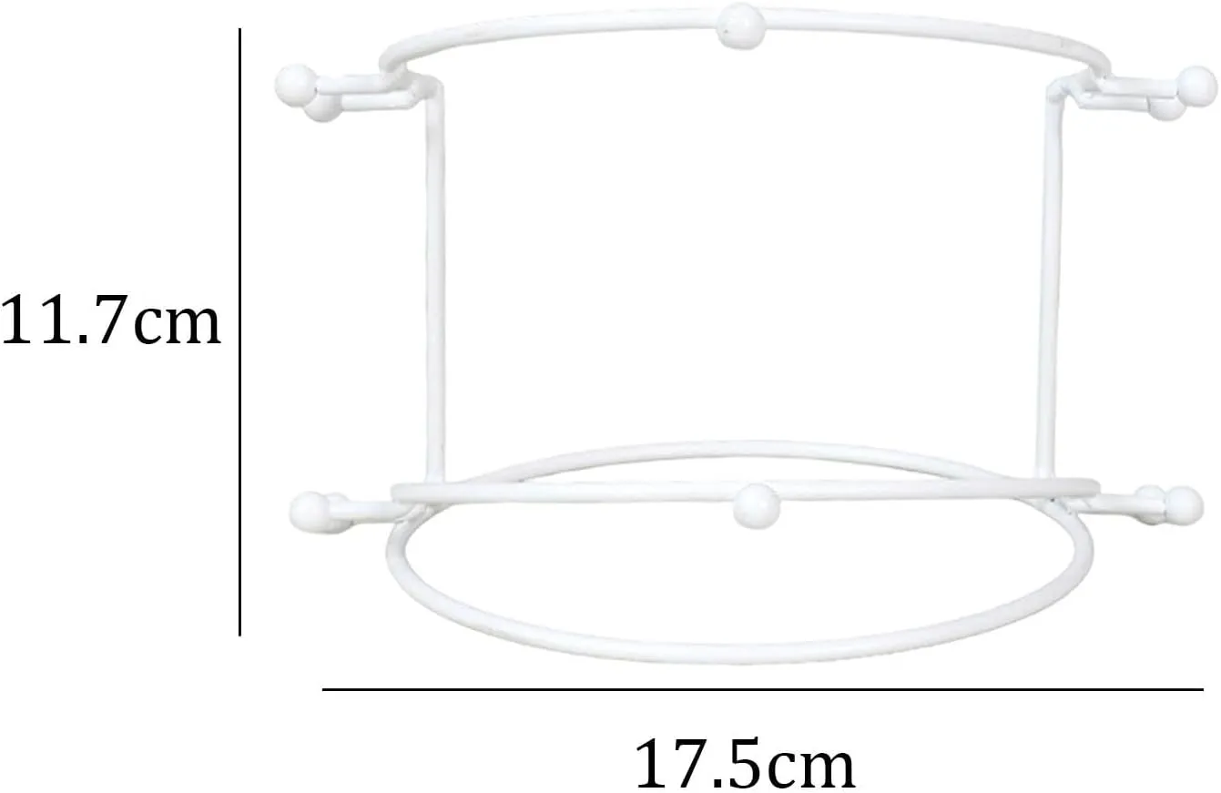 Elegant Tiara Display Stand for Bridal Hair Accessories, White 2 Tier