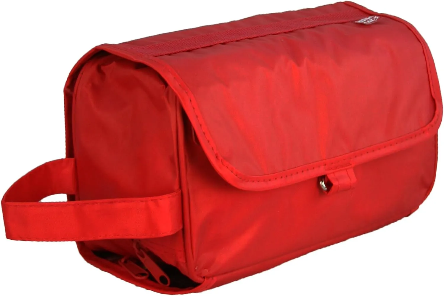 Ensign Peak Hanging Travel Bag with Toiletries Organizer and 360 degree Swivel Hook, Red