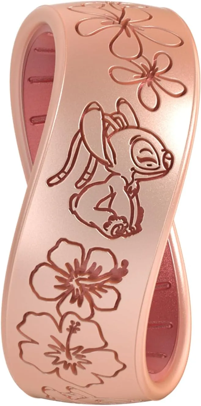 Enso Rings Disney Lilo & Stitch Silicone Ring Collection - Comfortable and Flexible Design