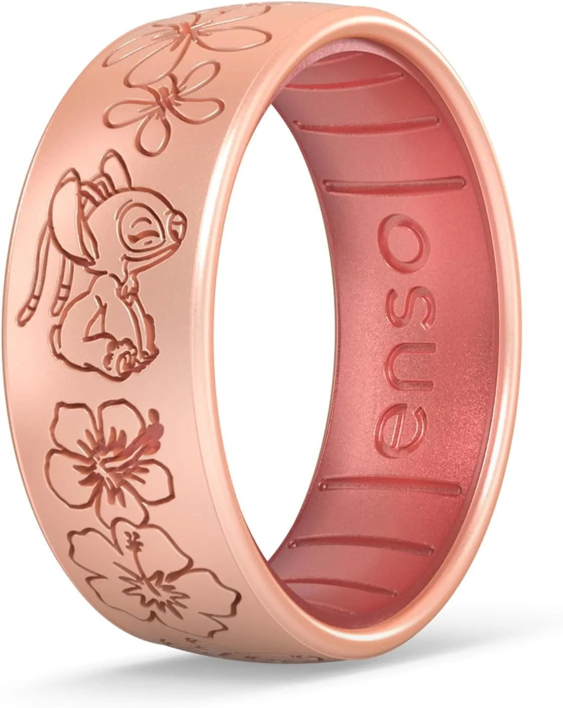 Enso Rings Disney Lilo & Stitch Silicone Ring Collection - Comfortable and Flexible Design