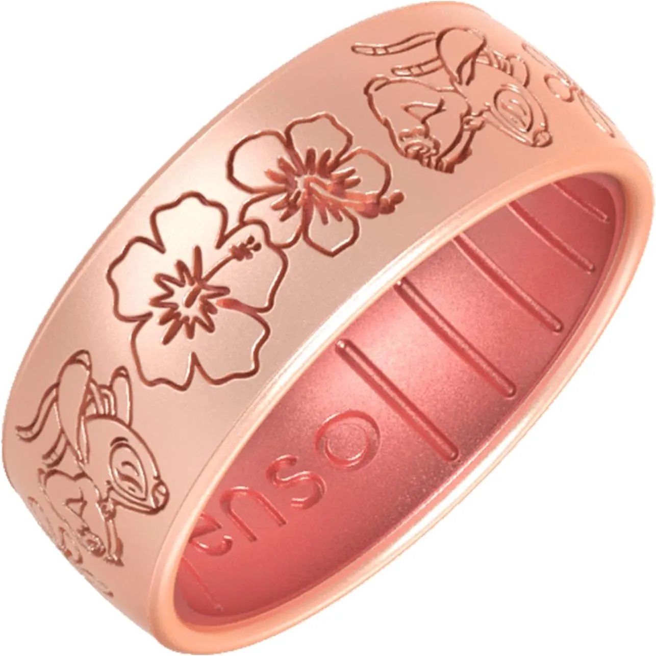 Enso Rings Disney Lilo & Stitch Silicone Ring Collection - Comfortable and Flexible Design