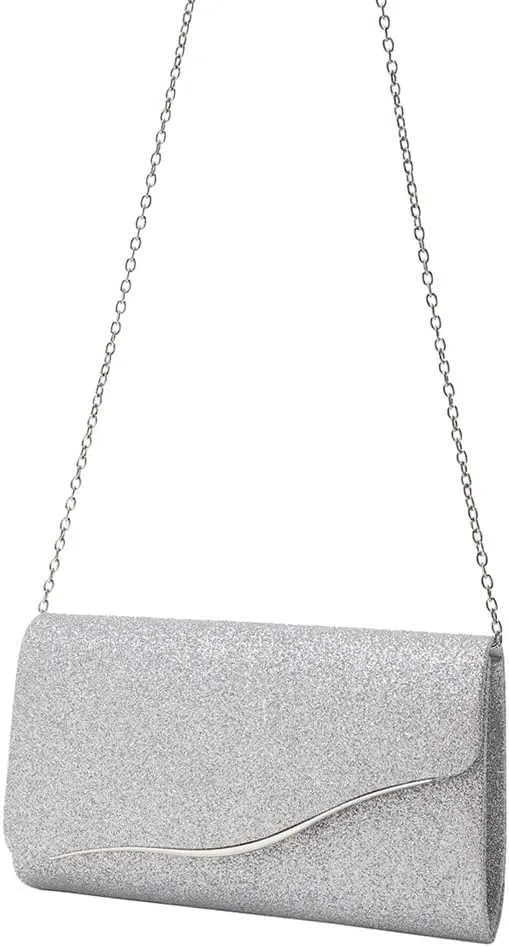 Fancy Evening Bag Gentle Bride Clutch Purse Formal Wedding Shoulder Bag Purses Dressy Purses for Women