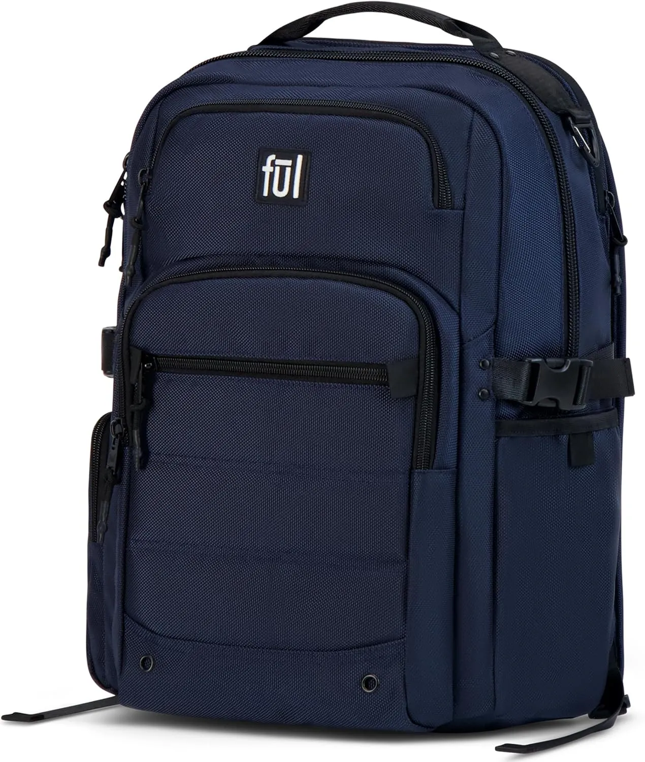 FUL Tactics Collection 17 Inch Laptop Backpack, Division Padded Computer Bag for Commute or Travel, Navy, One Size