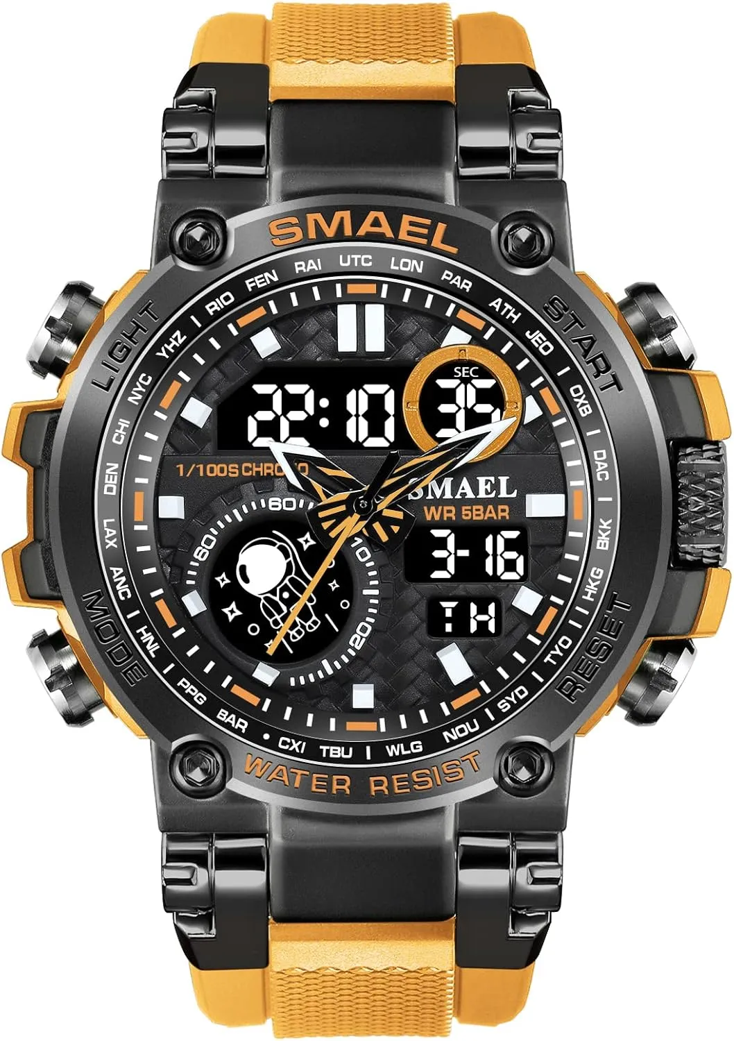 Gosasa Men Military Watch Digital Quartz Sport Watch Waterproof Date Luminous Watch Army Big Face Multifunctional Men Watches Watches