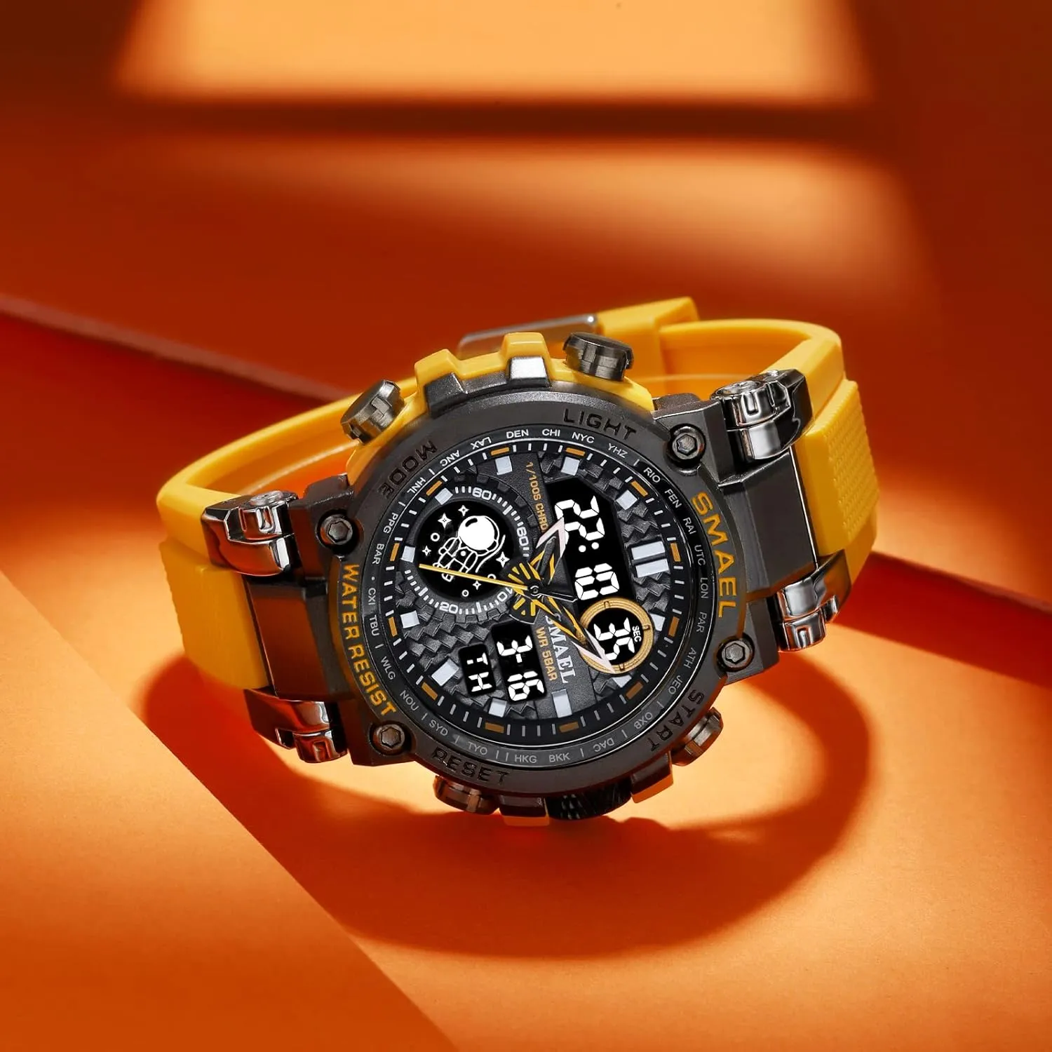 Gosasa Men Military Watch Digital Quartz Sport Watch Waterproof Date Luminous Watch Army Big Face Multifunctional Men Watches Watches