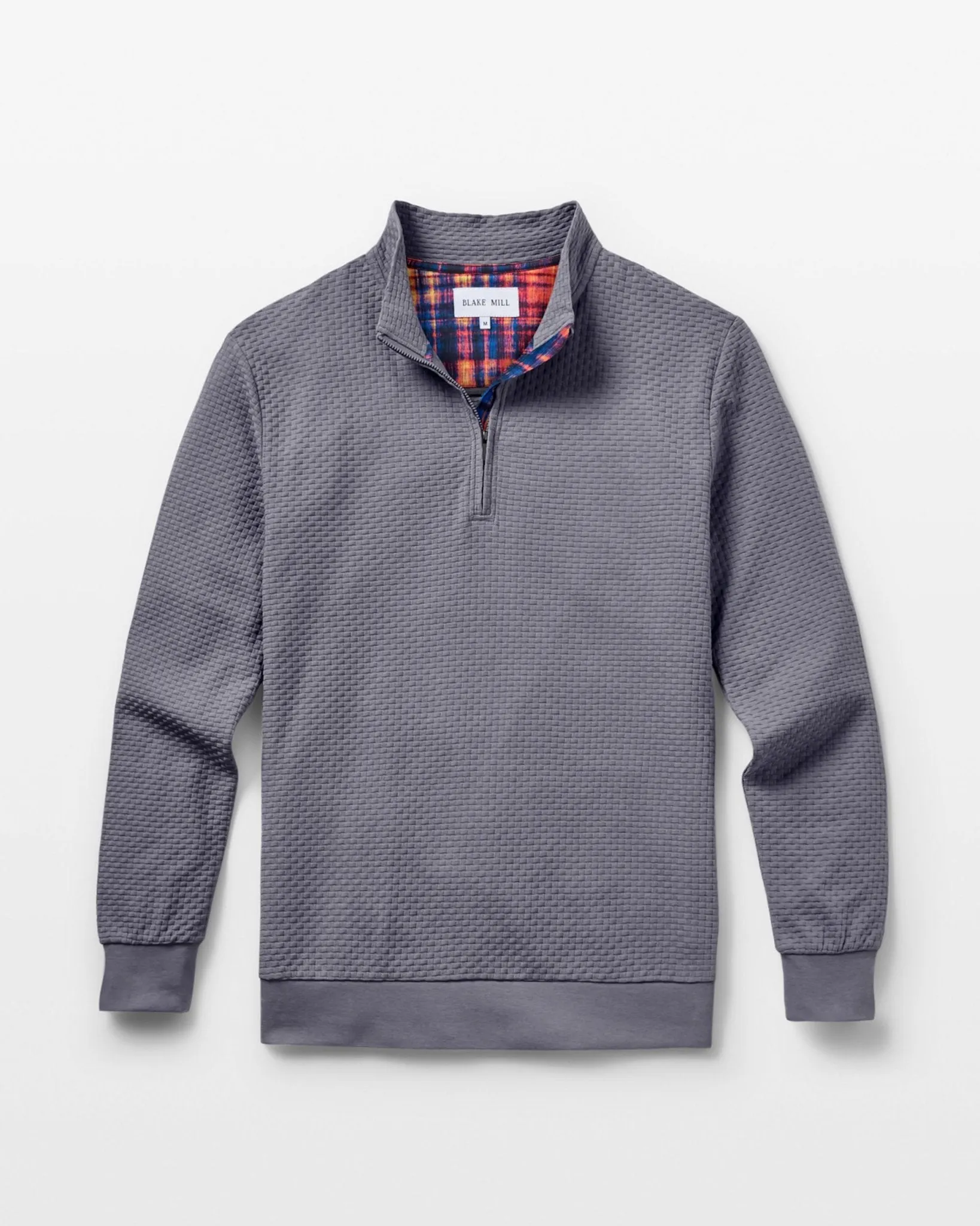 Grey with Tartan Quarter Zip Jersey
