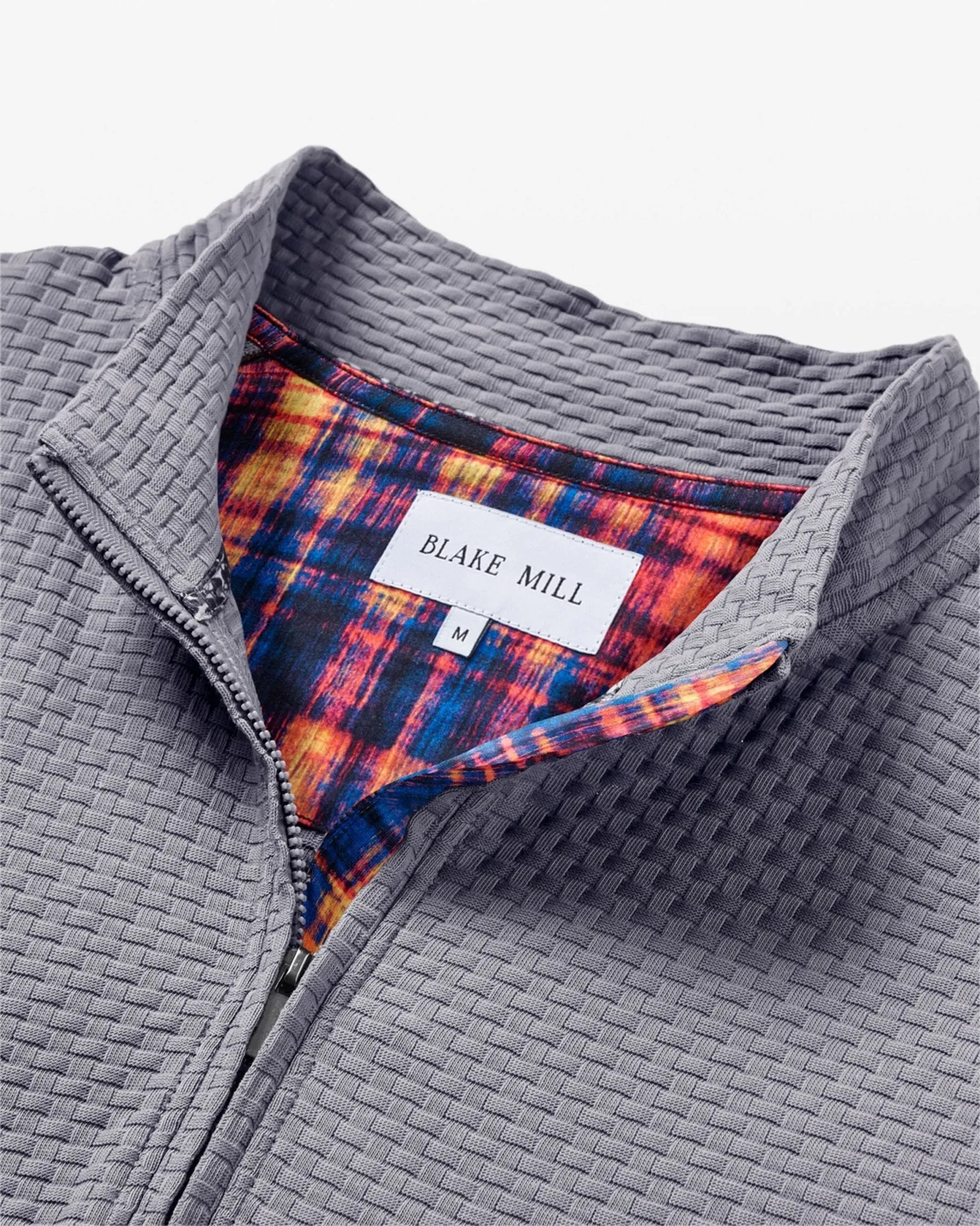 Grey with Tartan Quarter Zip Jersey