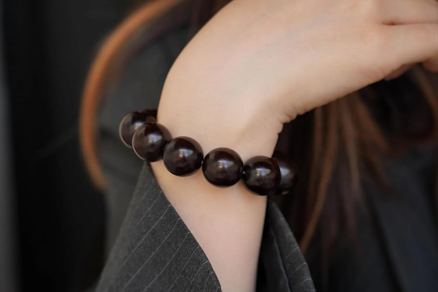 Handmade Beaded Bracelets for Men & Women, Wooden Mens Bead Bracelets Couples Bracelets Comfortable for Daily Wear Birthday Gift for Men Women