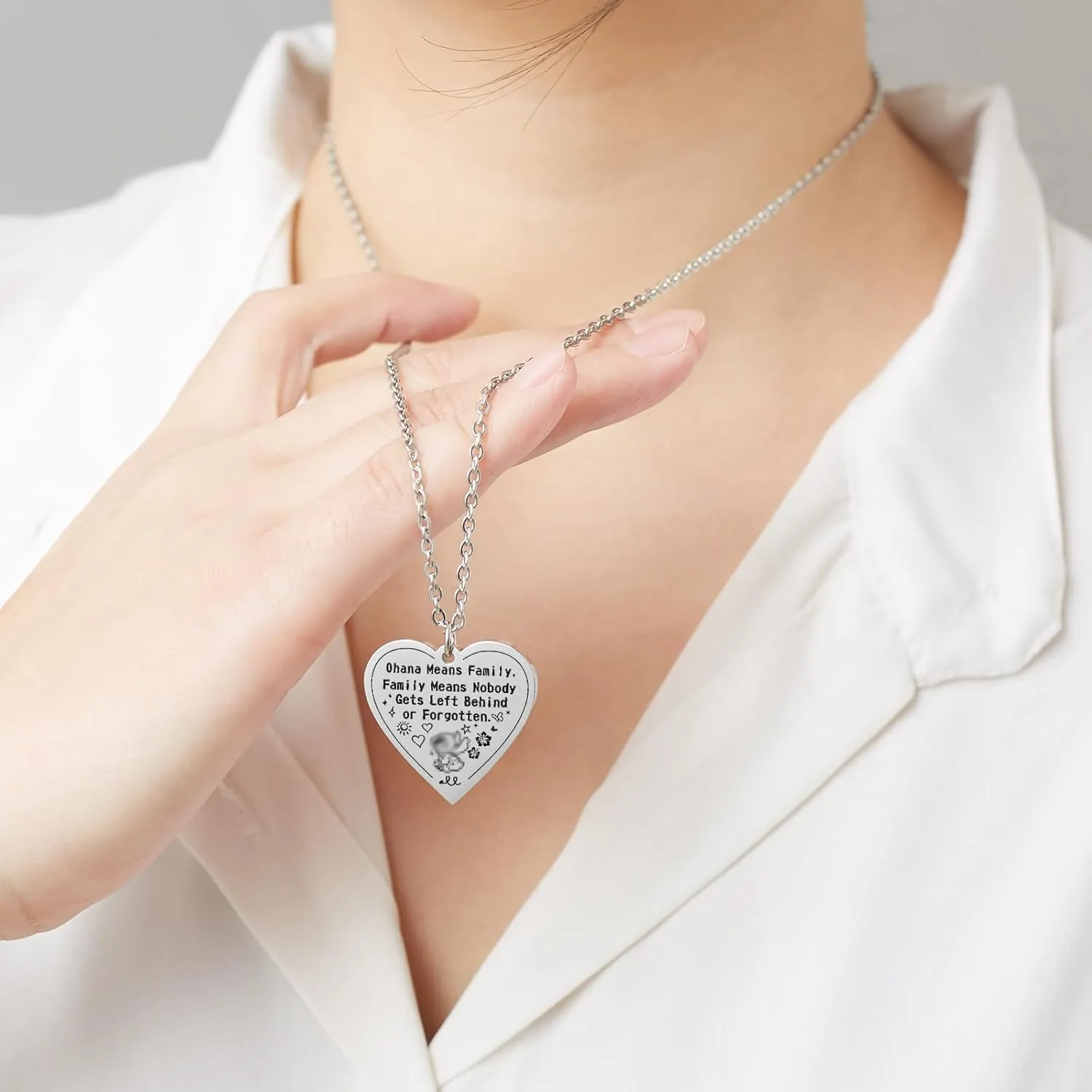 HOFOYA Inspirational Heart-Shape Pendant I Love You Necklace Jewelry for Women Teens,Mother's Day Birthday Christmas Gifts for Daughter from Dad Mom.