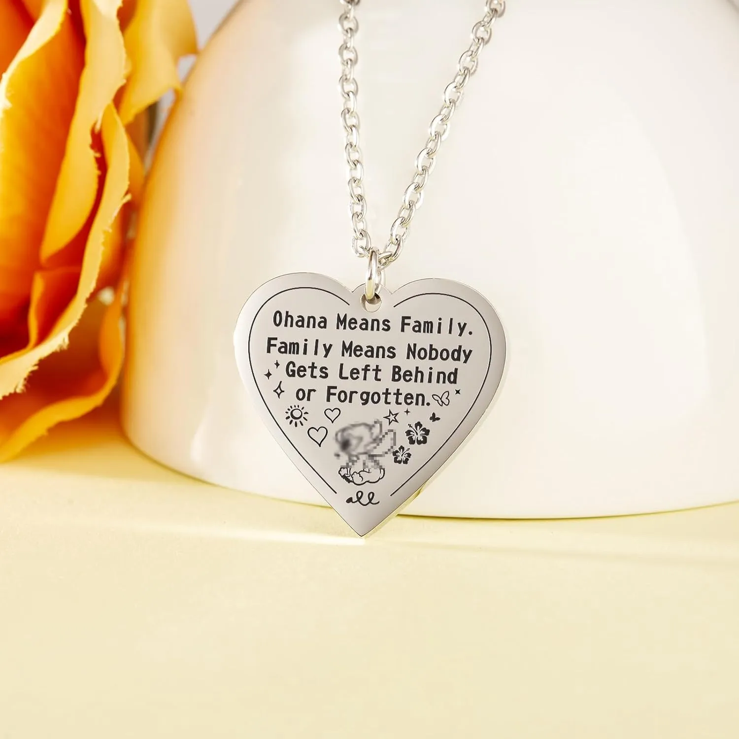 HOFOYA Inspirational Heart-Shape Pendant I Love You Necklace Jewelry for Women Teens,Mother's Day Birthday Christmas Gifts for Daughter from Dad Mom.